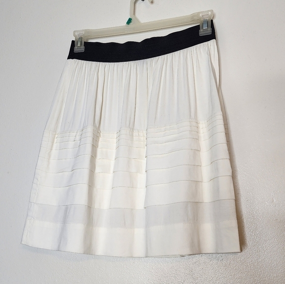 Theory Zelia Linen Blend Tiered Skirt Summer Office Lightweight Luxury Classic - Picture 9 of 16